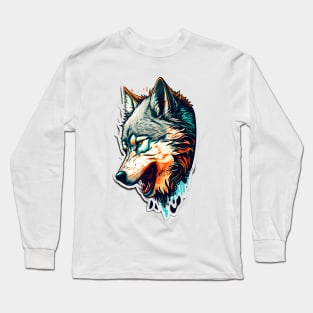 Wolf Painting Long Sleeve T-Shirt